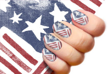 Load image into Gallery viewer, Old Glory 4th of July Minx Nail Design