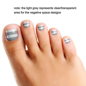 Silver Me Timber Minx Nail Wrap